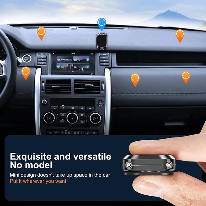 SnapMount – Ultra-Strong Magnetic Car Phone Holder with 360° Rotation