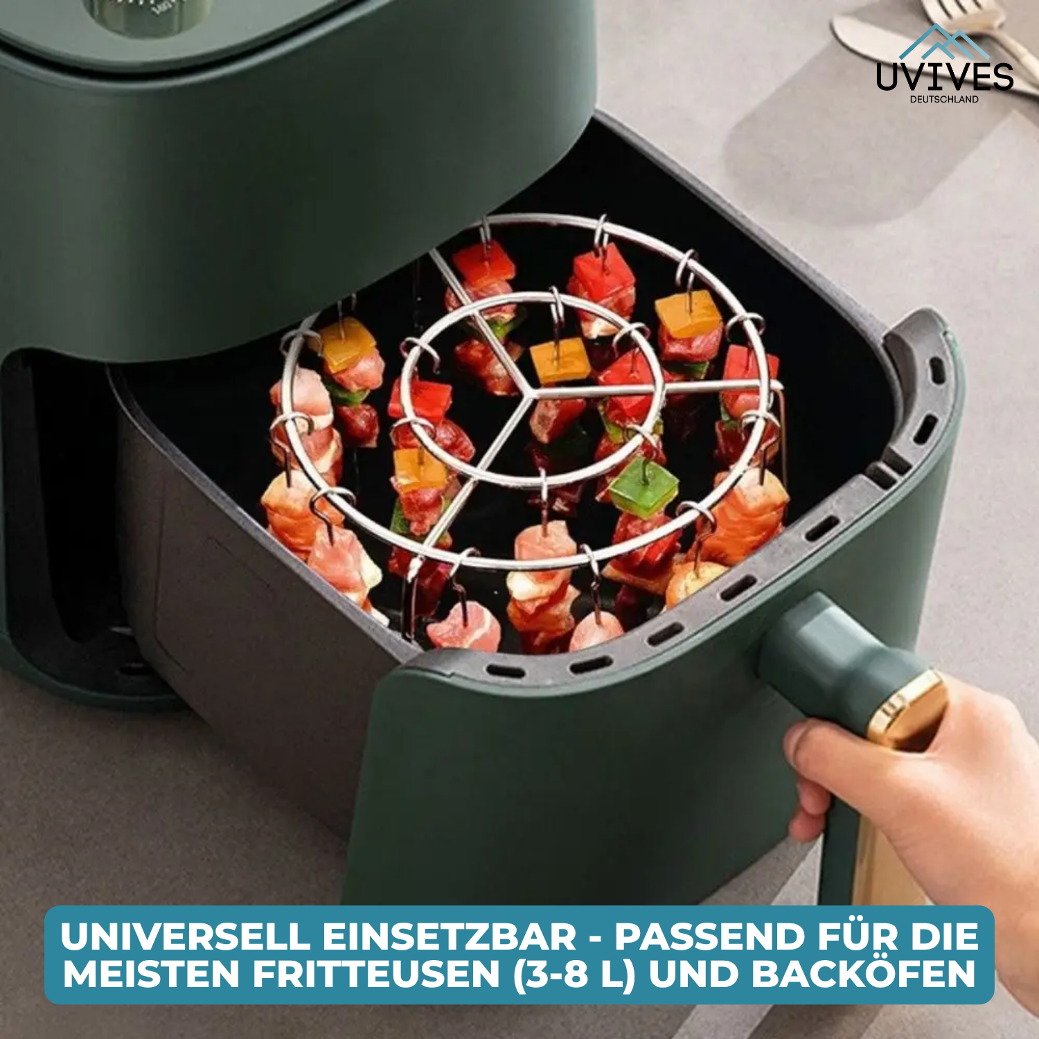 CrispGrill Set – Crispy Enjoyment Without Smoke & Fat!