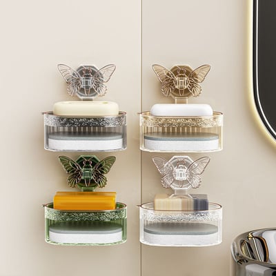 ButterFloat - Stylish butterfly soap dish for bathroom & kitchen