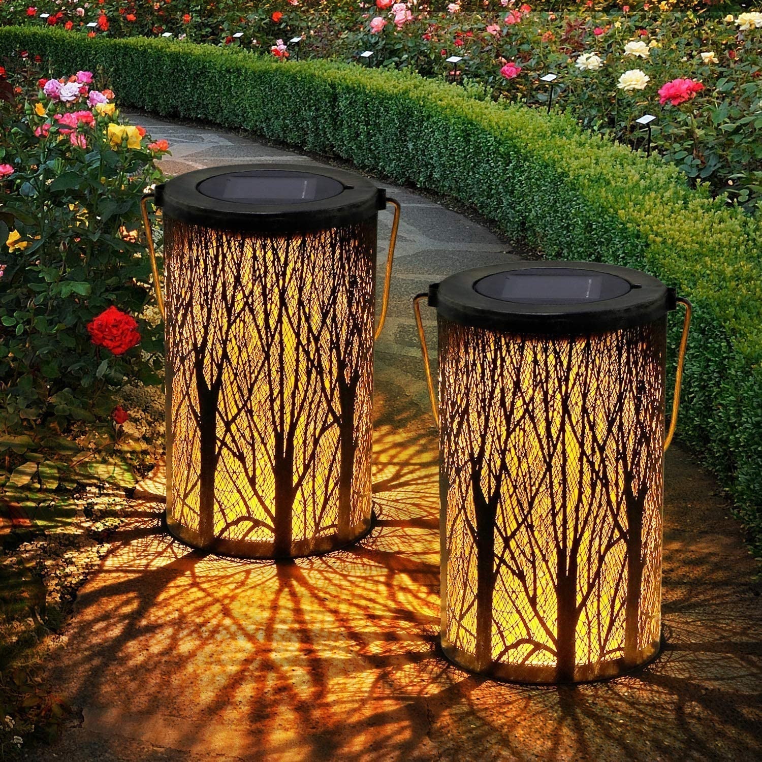 SolarisGlow – Eco-Friendly Art Deco Solar Lantern for Garden Elegance