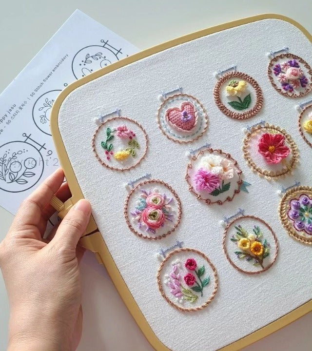StitchBloom – Flower Embroidery for Relaxation & Beautification!