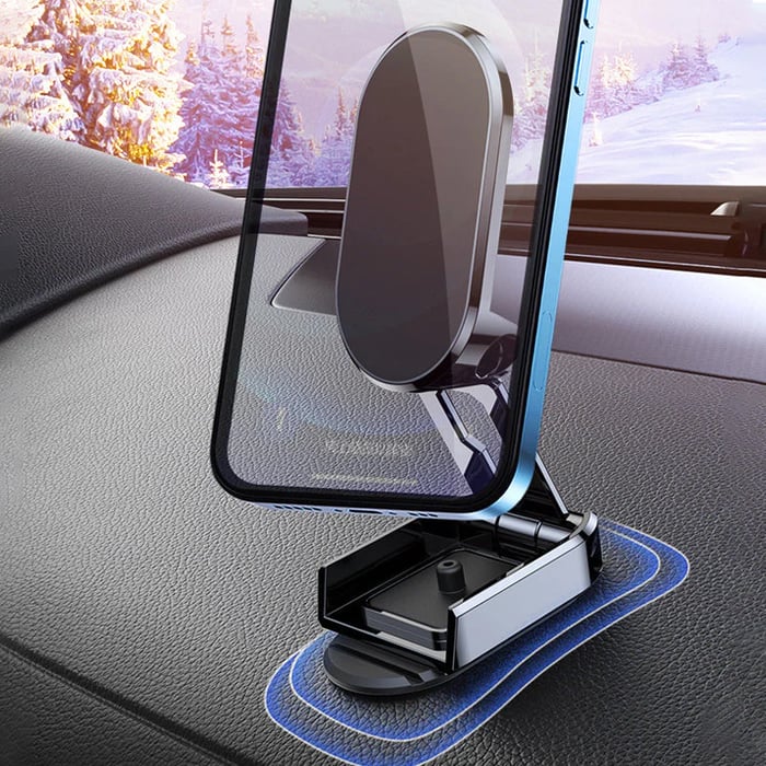 SnapMount – Ultra-Strong Magnetic Car Phone Holder with 360° Rotation