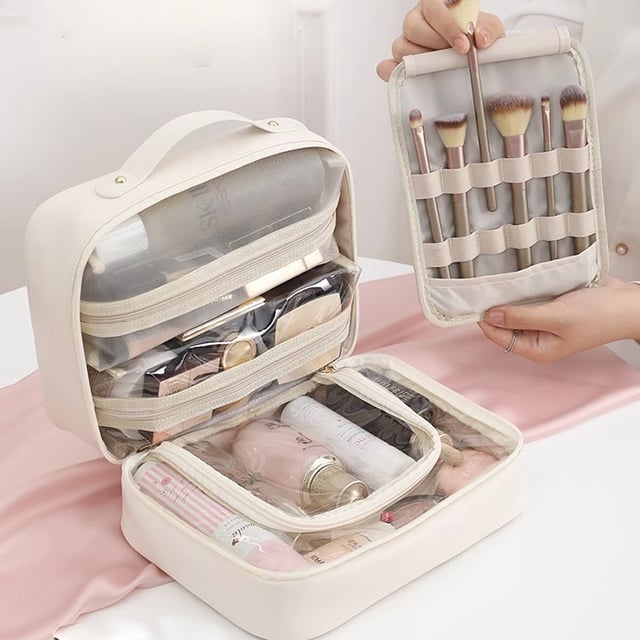 GlamiZen – Elegant Cosmetic Organizer for Travel & Home