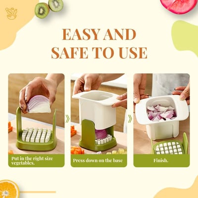 QuickDice - dice vegetables in seconds, without any risk