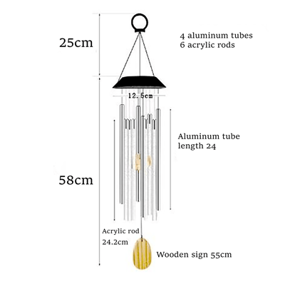GlowChime - Soothing light & sound for your outdoor area