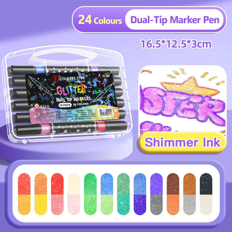 SparkLuxe – Double-sided Glitter Pens for Creative Minds
