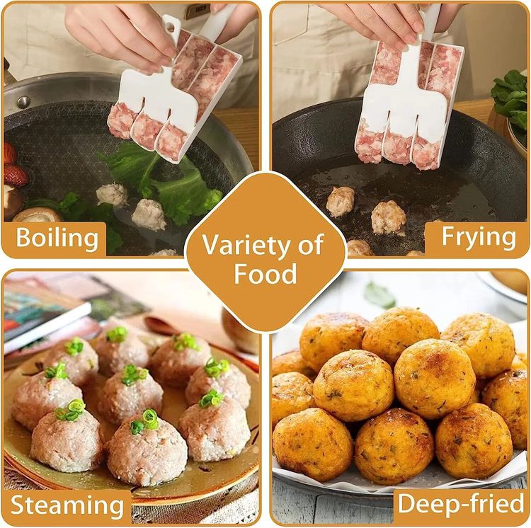 MultiForm - 3-in-1 meatball shaper for clean & fast cooking
