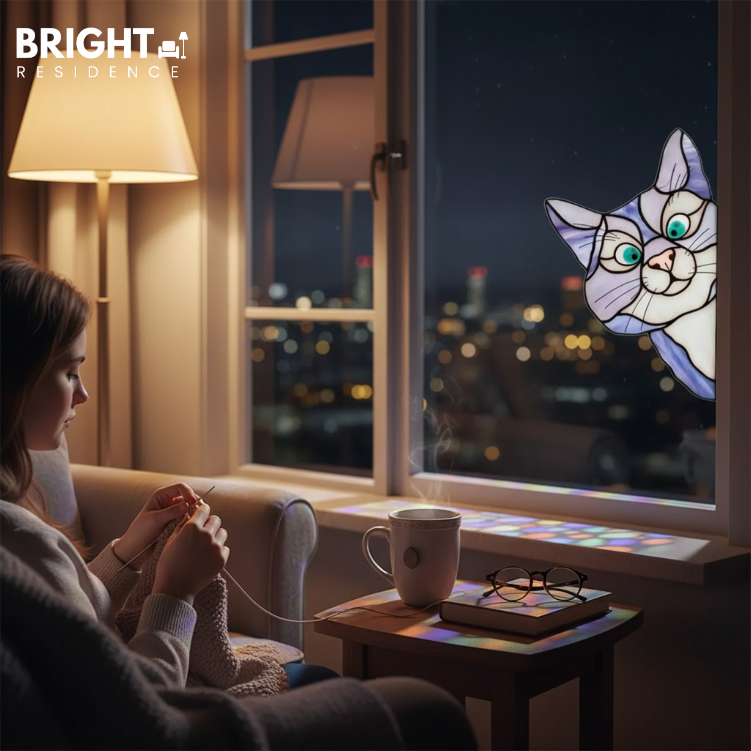 CatPeek – Handmade Cat Suncatcher for the Window