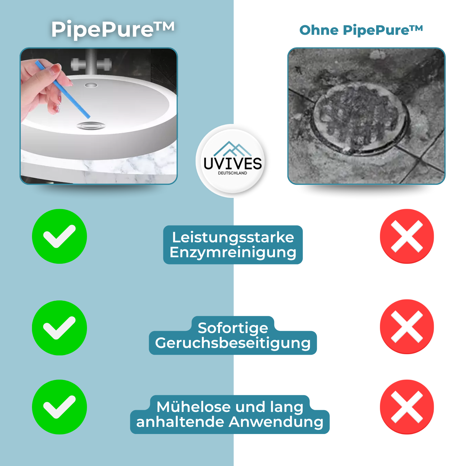 1+1 FREE | PipePure – Keep Your Drains Fresh and Clog-Free Every Month!