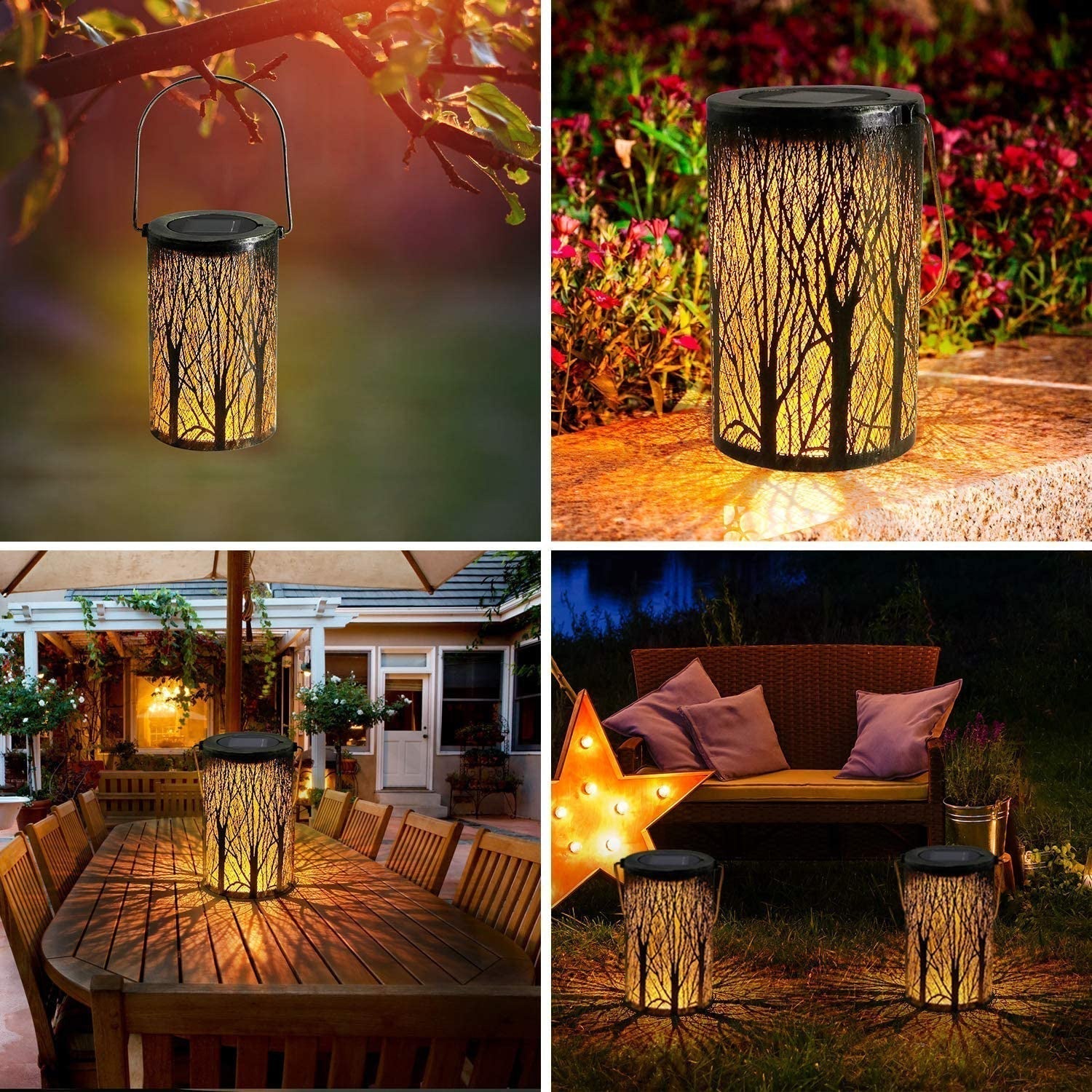SolarisGlow – Eco-Friendly Art Deco Solar Lantern for Garden Elegance