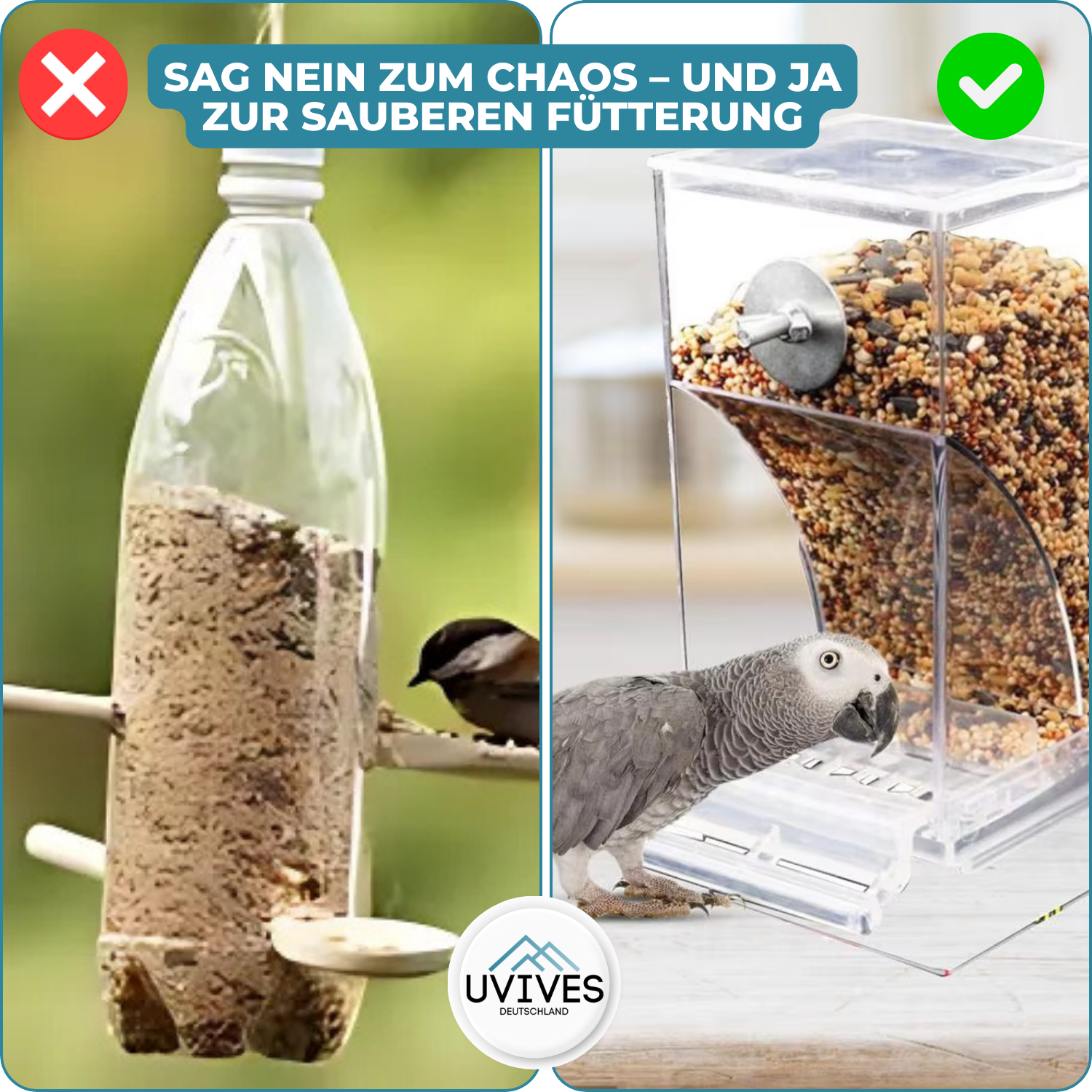 BirdFeed - Clean feeding, happy birds, less effort