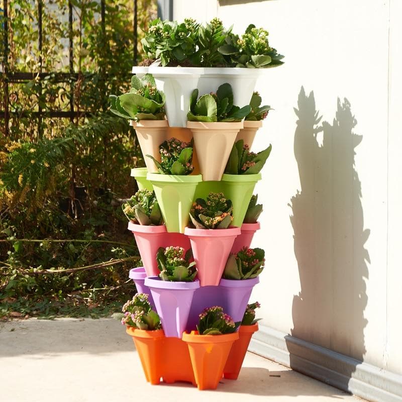 1+1 FREE | VertiFlora - Vertical stackable plant pots