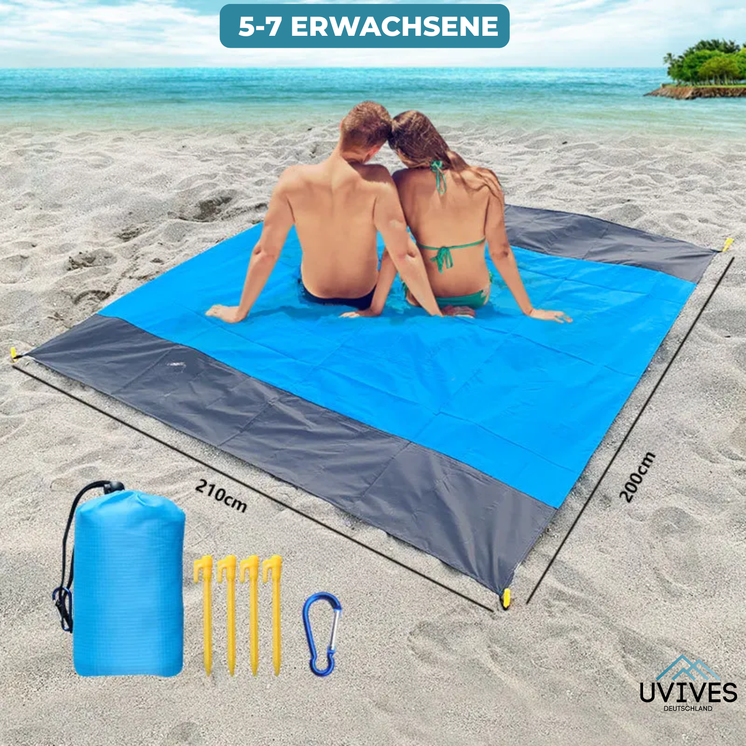 SandAway Ultimate Beach Mat No More Messy Sand