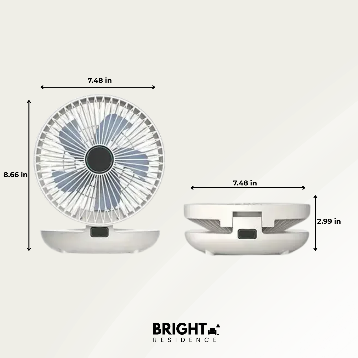 AirSwing - Foldable & Hanging Table Fan with USB & Night Light