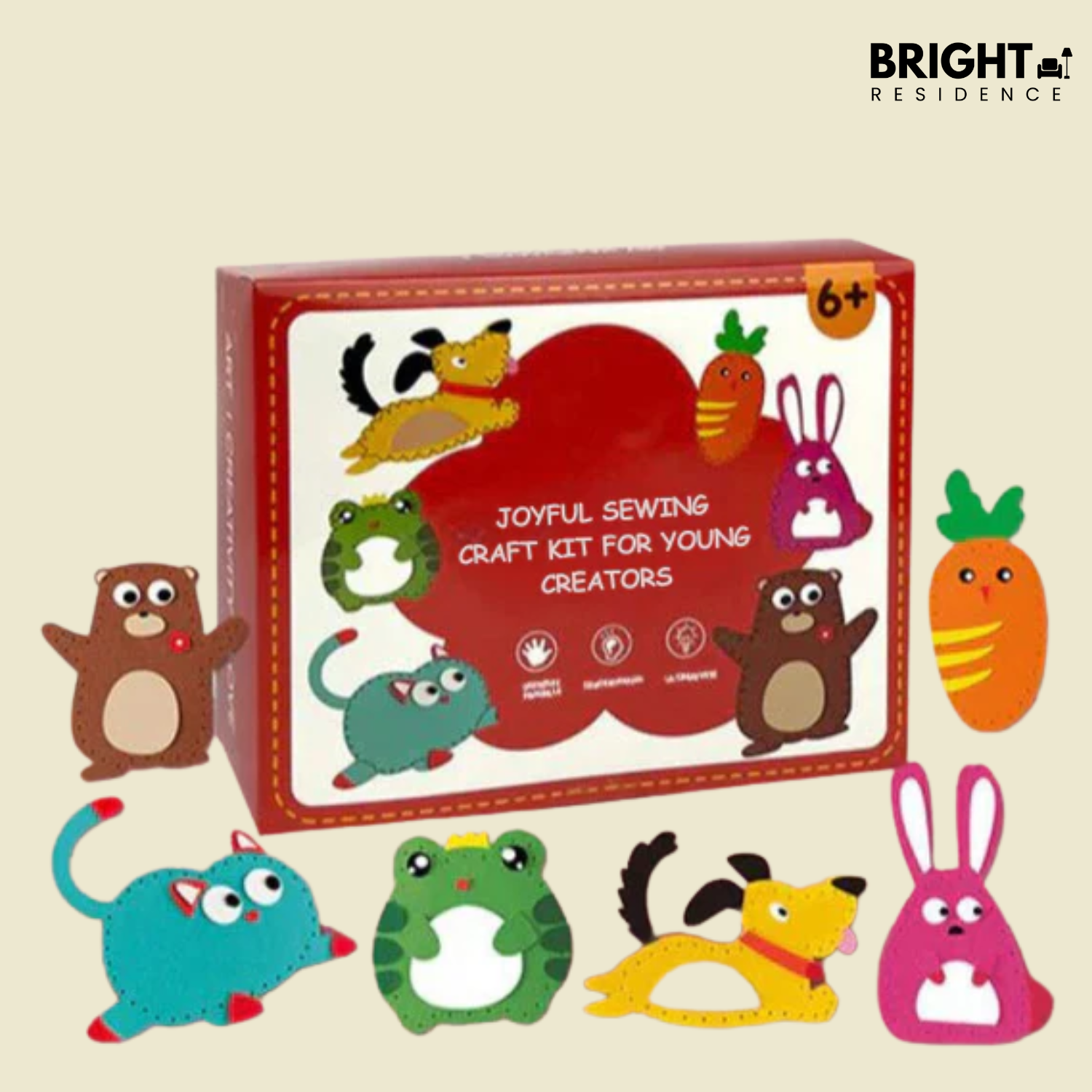 MagicStitch - Funny sewing kit with animals for children