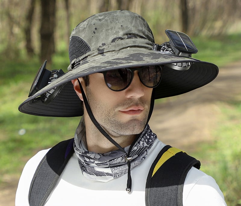AirShade – Solar-Powered Cooling Hat for Outdoor Comfort
