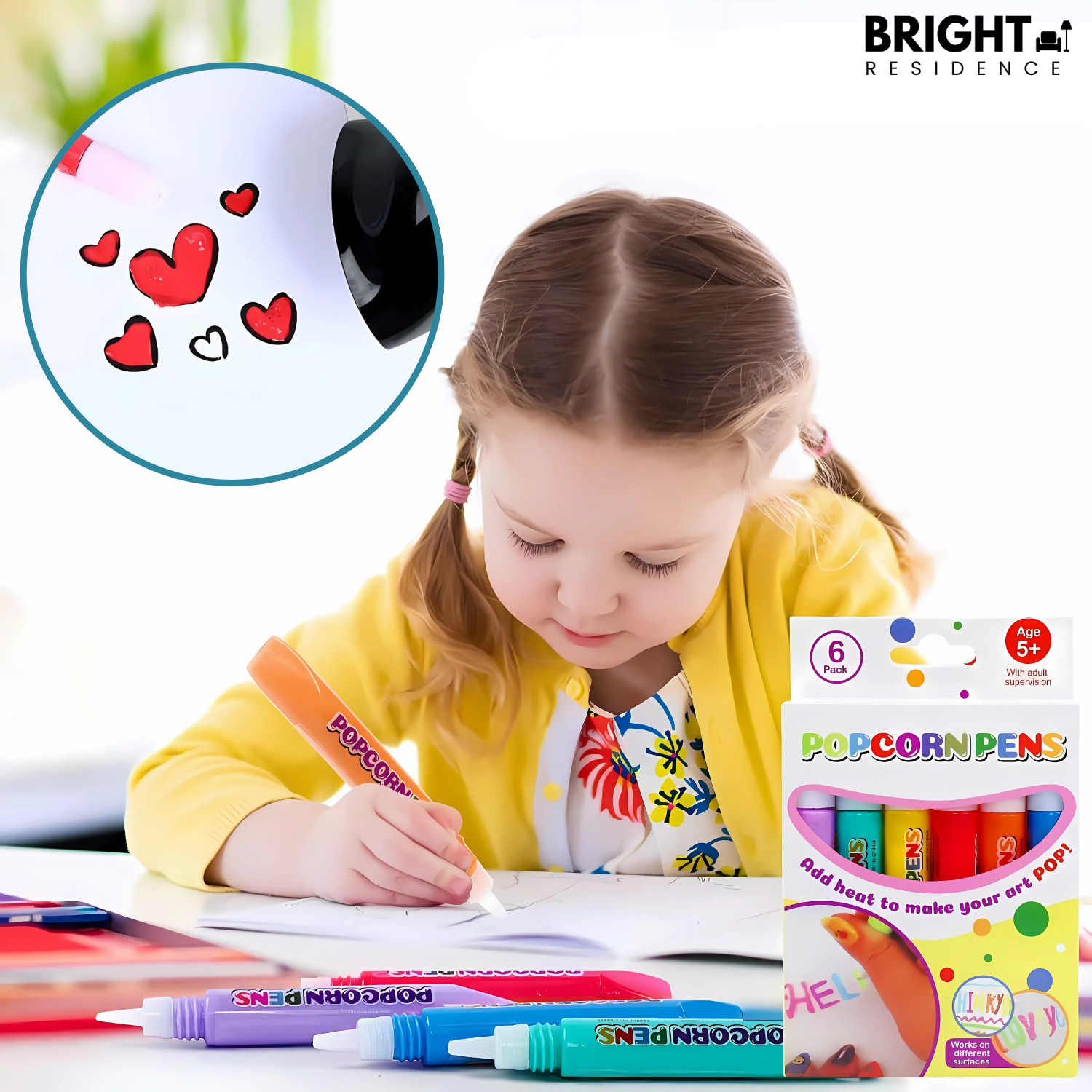 1+1 FREE | PuffyArt - 3D Puffy Paint Pens (12 Colors Set)