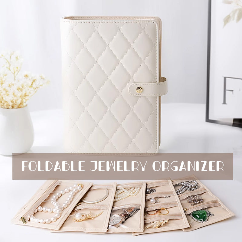 GlamFold – Elegant Foldable Jewelry Organizer for Travel & Home