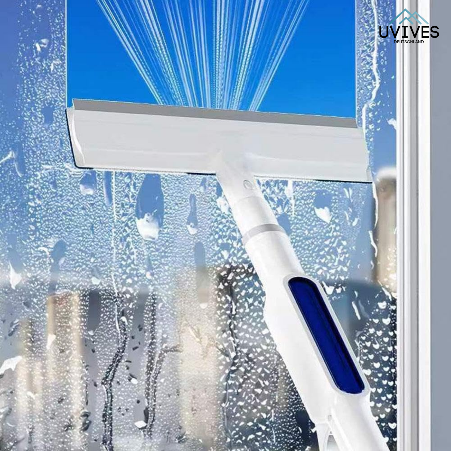 ShineSweep – The Ultimate Window Cleaner – Dual Blade, Spray & Reach