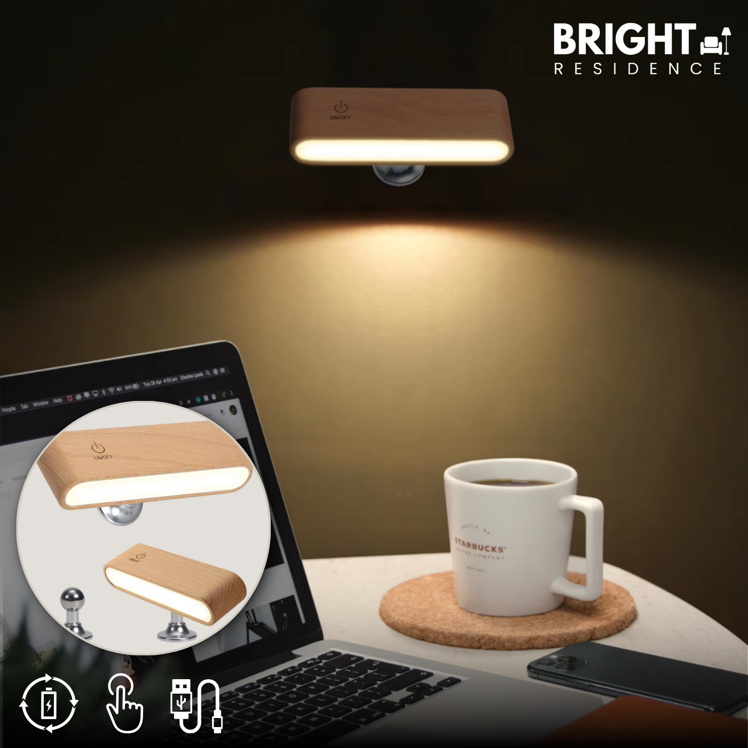 LumaWood - 360° lighting comfort without cable clutter