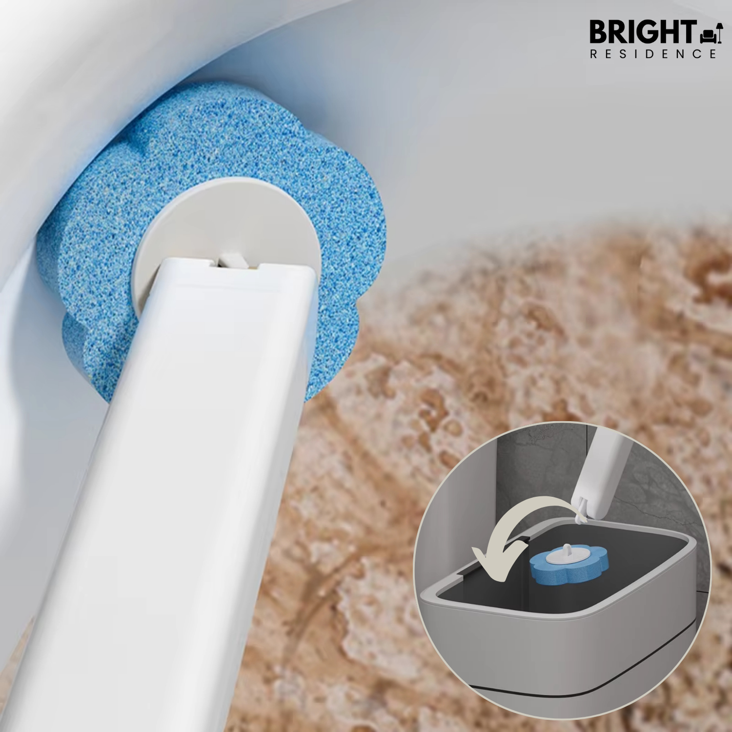 CleanGrip - Hygienically clean toilet without scrubbing