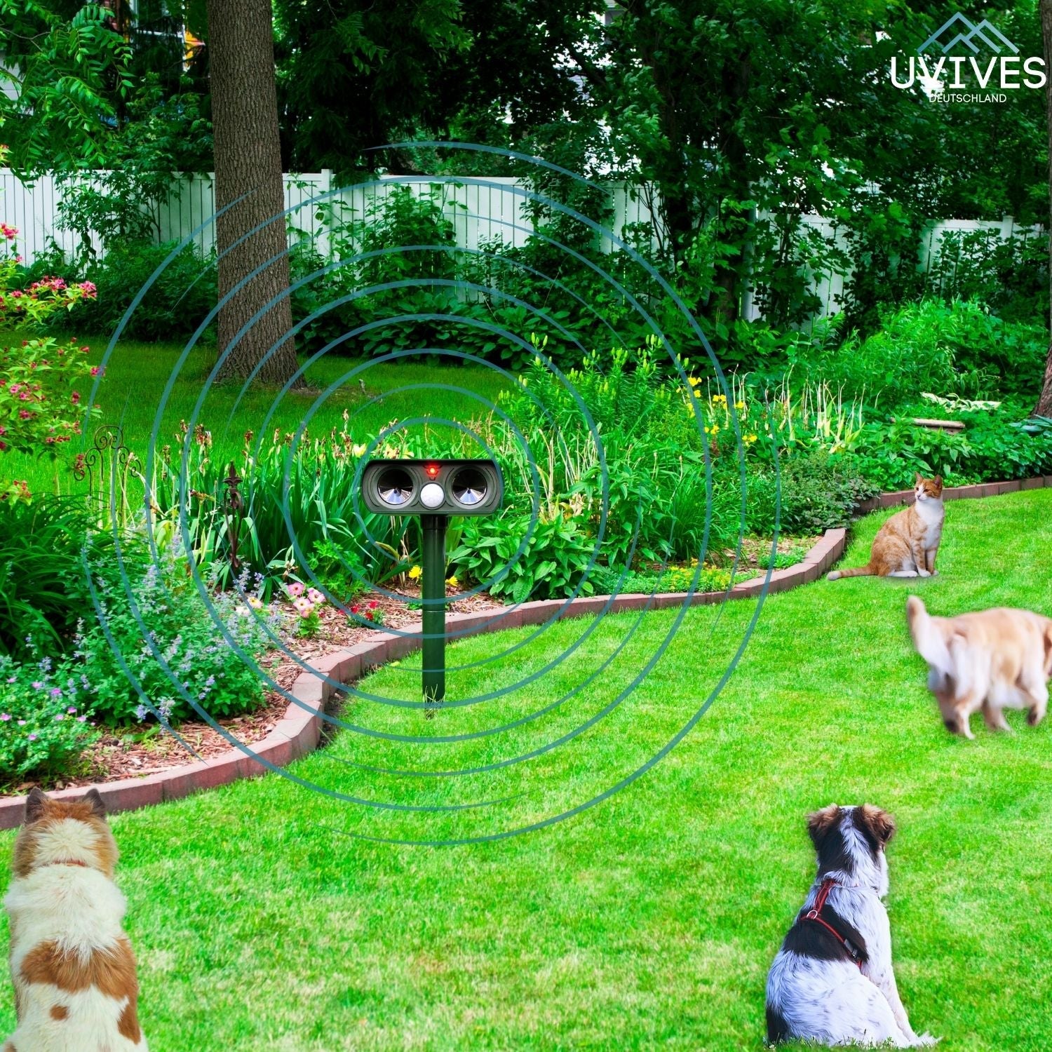 SolarSonic™ - Solar-powered animal repellent with ultrasound