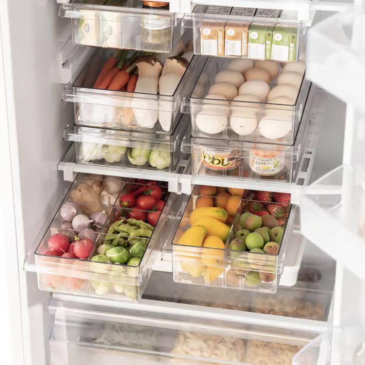 CoolSpace - Space-saving refrigerator drawer organizer