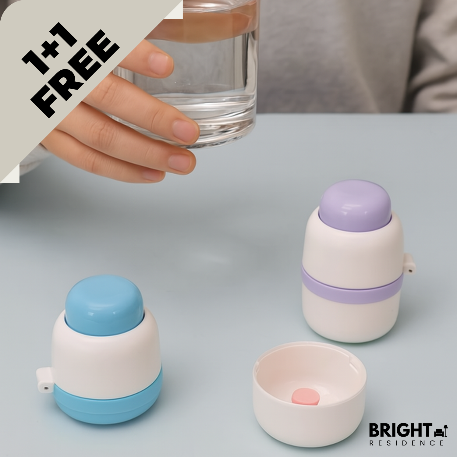 1+1 FREE | PillMate – Easy Pill Cutting & Storage Made Simple!