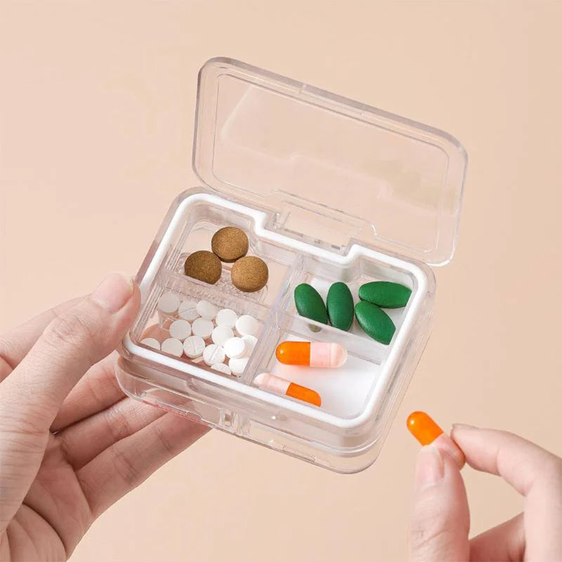 1+1 FREE | MediSnap – The Compact 2-in-1 Pill Box with Cutter for On-the-Go Convenience