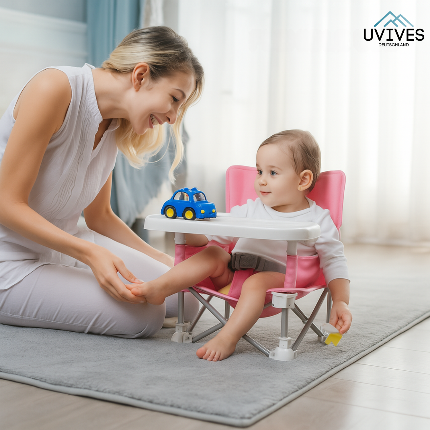 HuggleSeat – The Perfect Portable High Chair for Busy Families