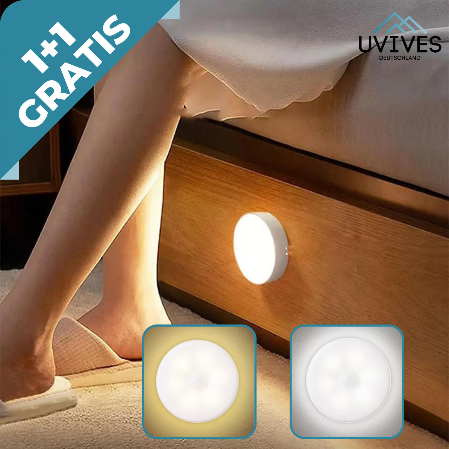 1+1 FREE | LumoSense - The smart night light with motion detection