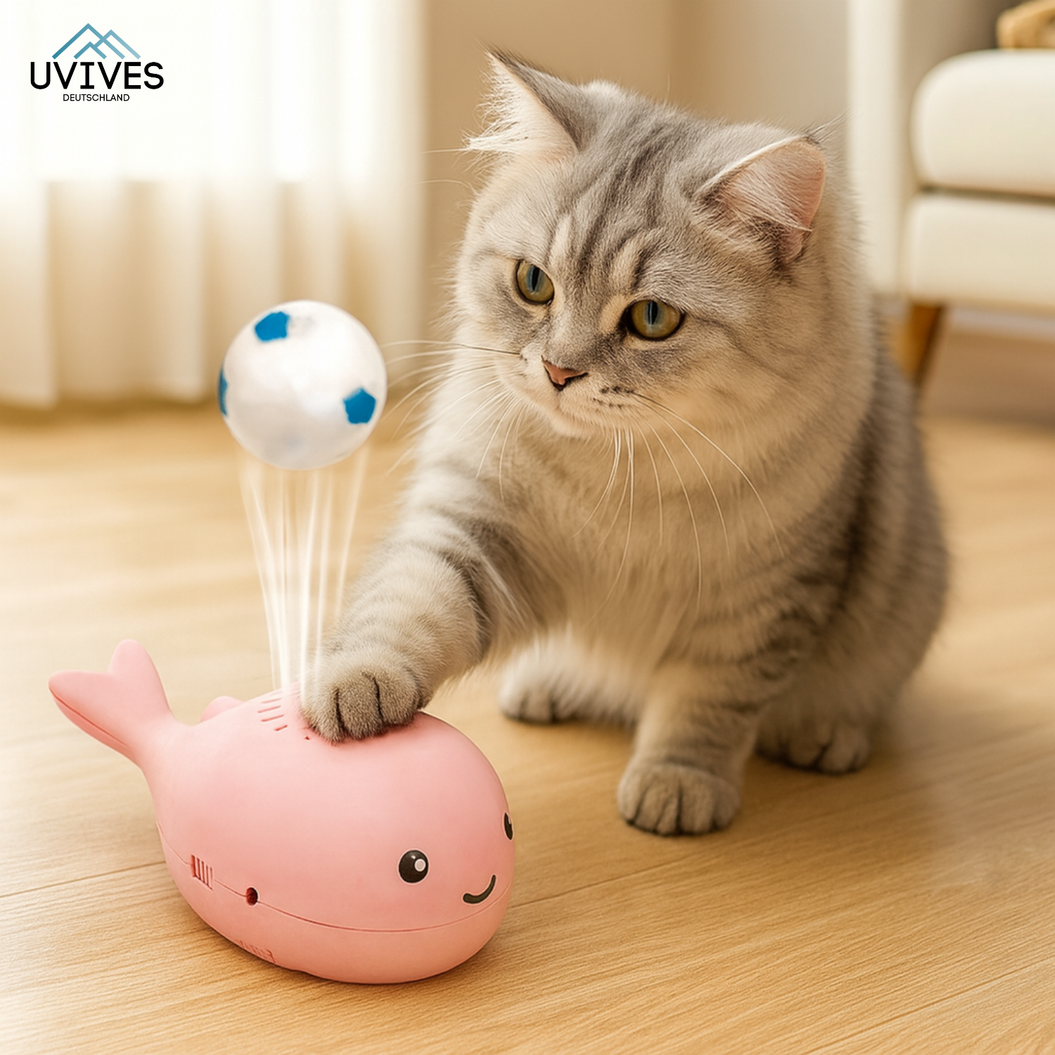 PawGlide – The Floating Toy That Keeps Your Cat Moving!