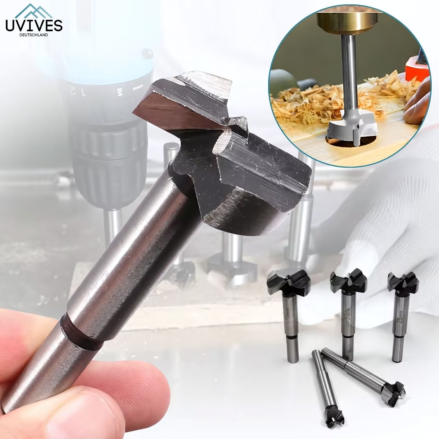 2+3 FREE | BitMaster™ - Forstner bit set for woodworking