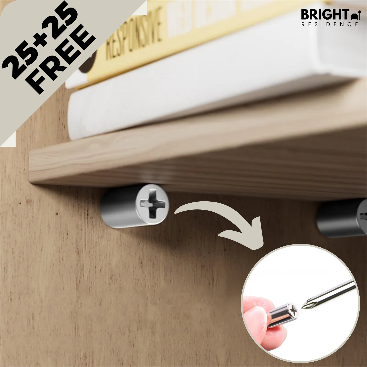 25+25 FREE | ShelfFix - Stable shelf brackets without drilling