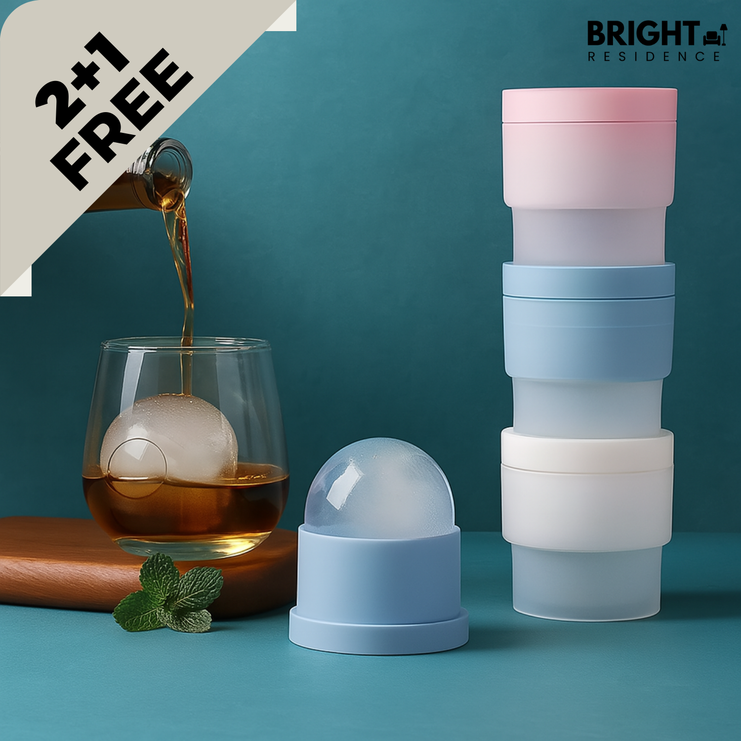 2+1 FREE | ChillBall – Keep Your Drinks Cool with Perfect Ice Balls