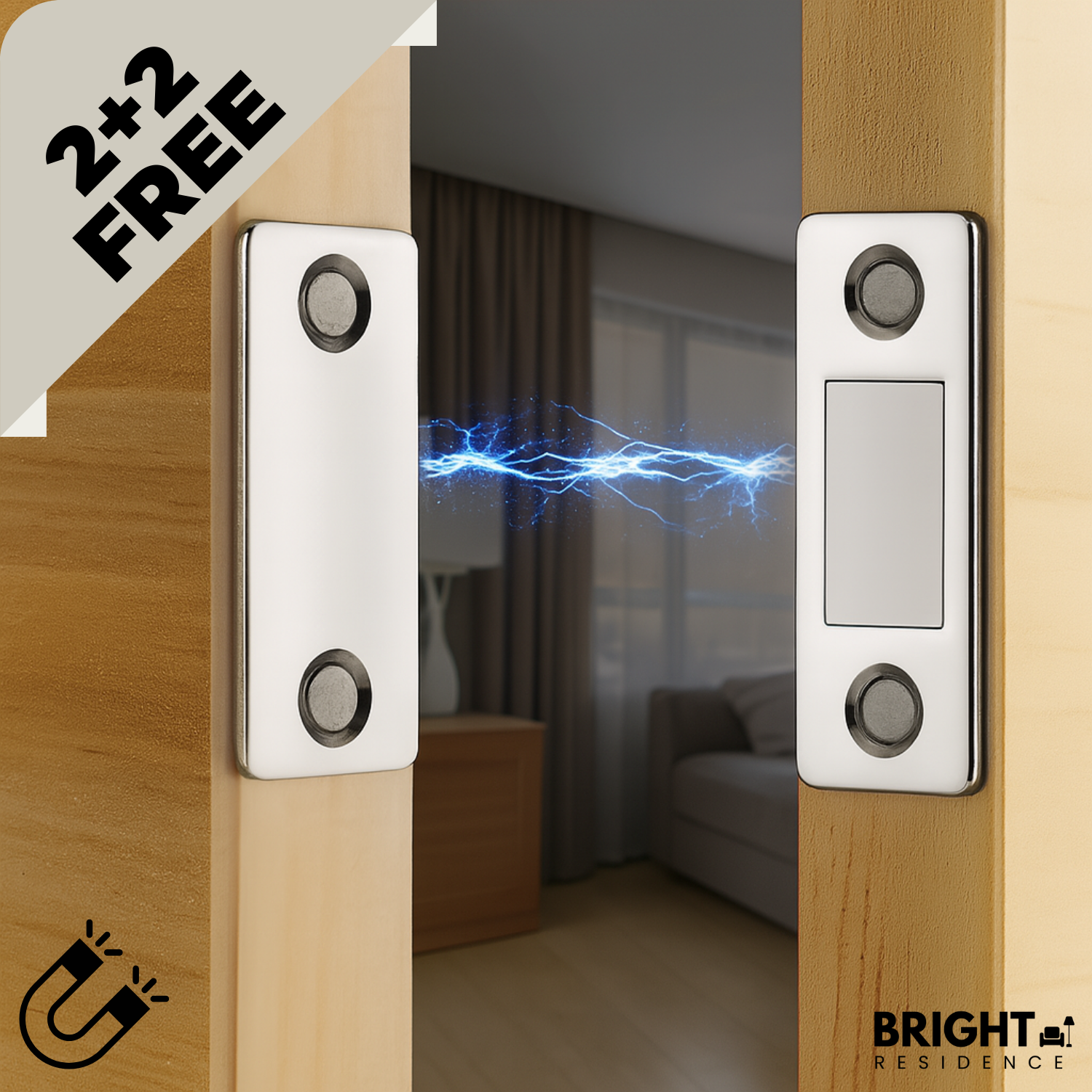 2+2 FREE | LockMate - Ultra magnetic door closer