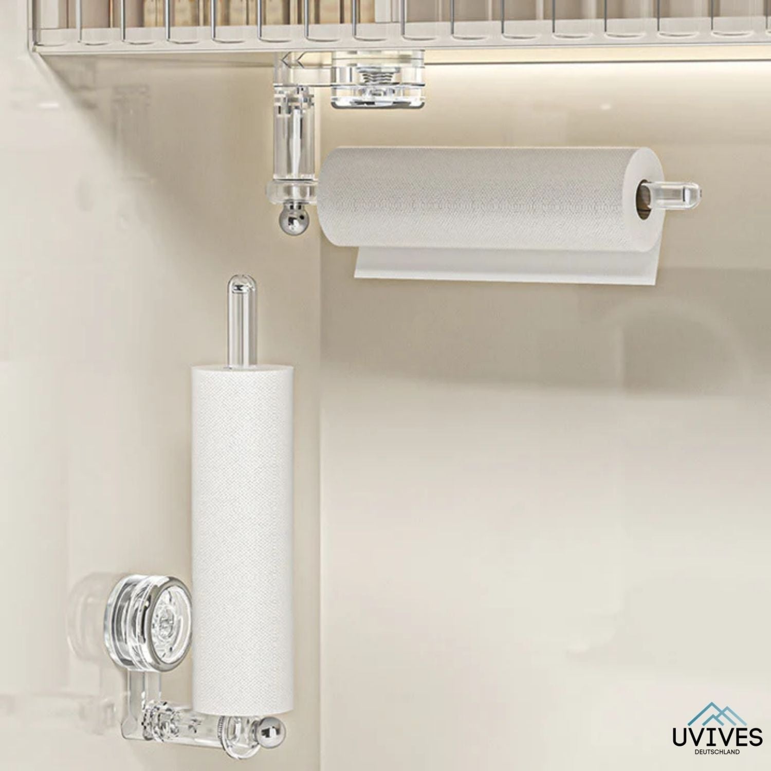 GripRoll™ - Multifunctional vacuum suction cup toilet roll holder