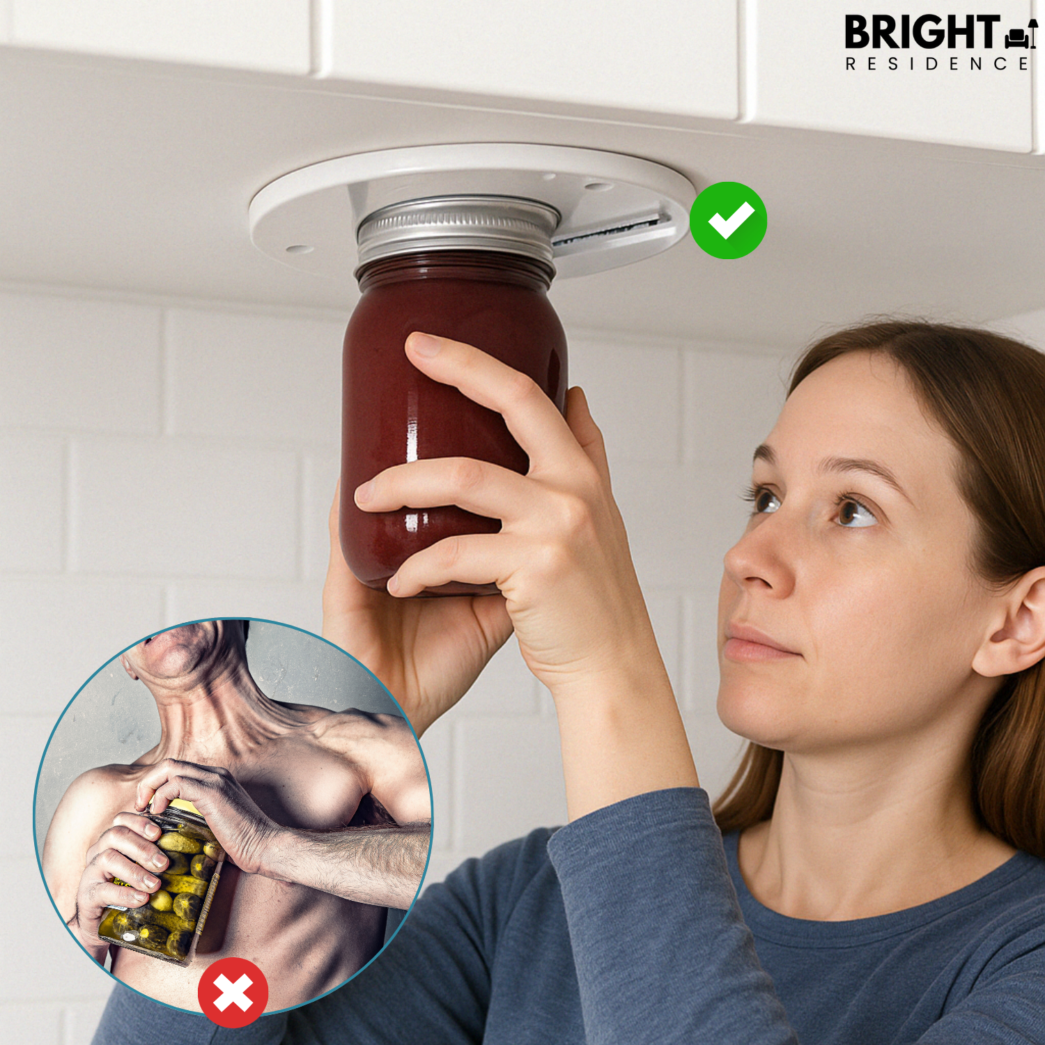 TwistJar™ - Opener for under-counter use