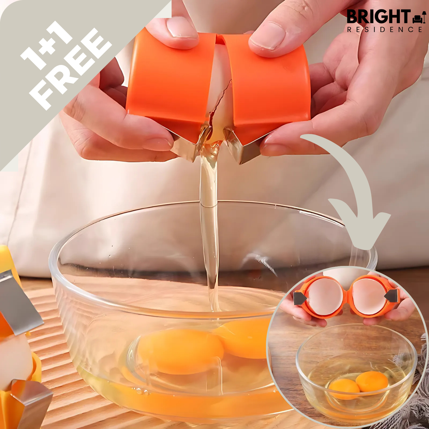 1+1 FREE | EggBuddy™ - Egg opener & separator in one