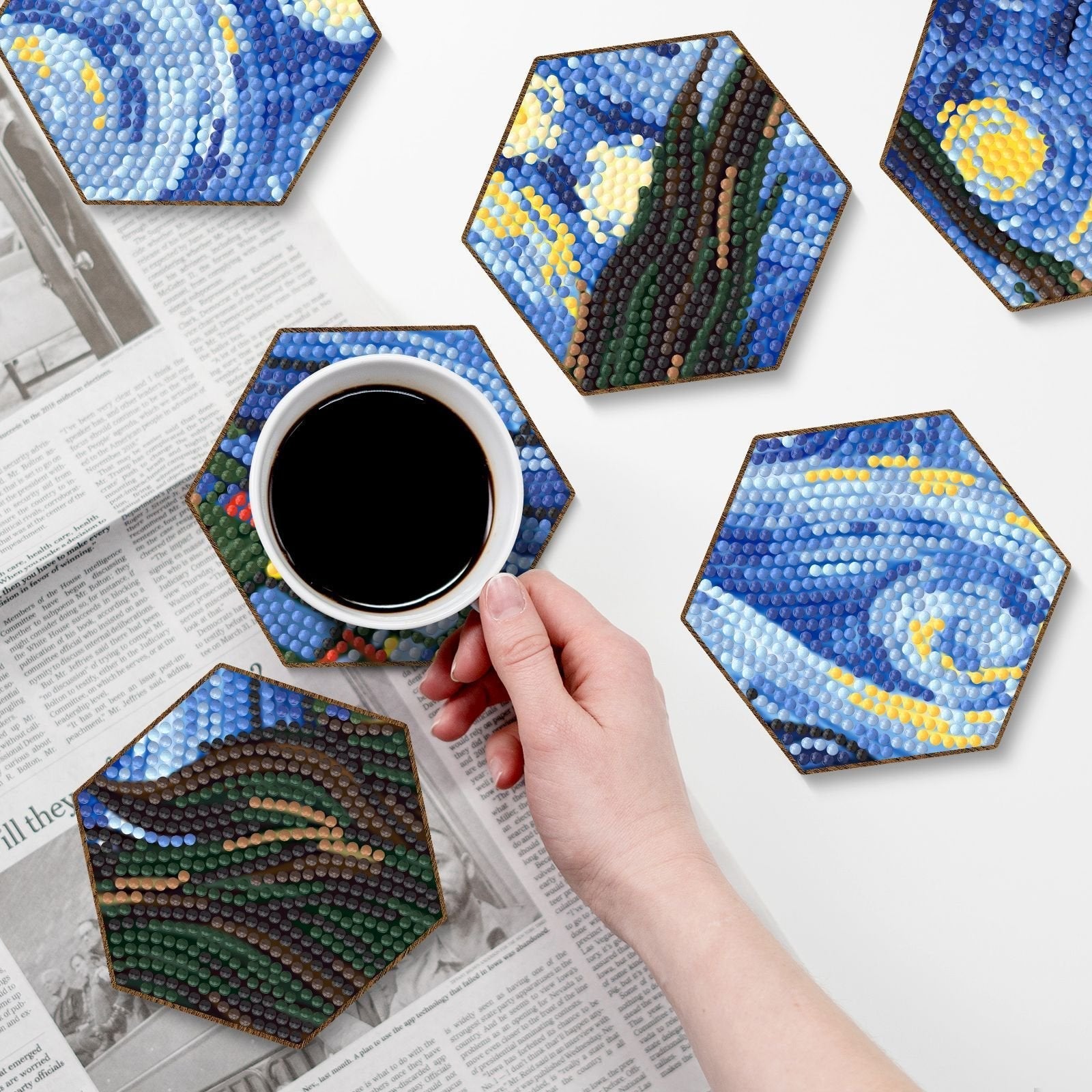 GlossHoneycomb – Creative coasters that beautify your home