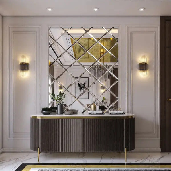 ReflectoShine – Instant Style and Light with Mirror Wall Stickers! (Set of 32)