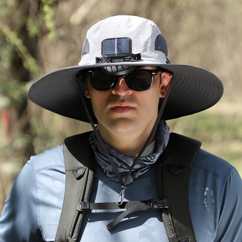 AirShade – Solar-Powered Cooling Hat for Outdoor Comfort