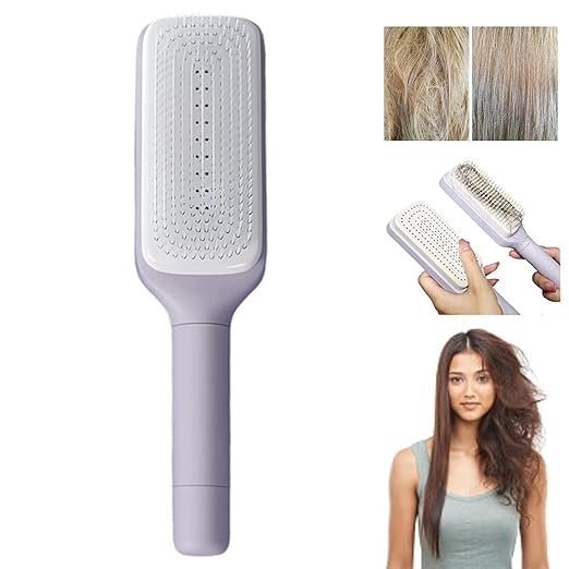 GlideEase – The Telescopic Anti-Static Comb for Effortless Detangling