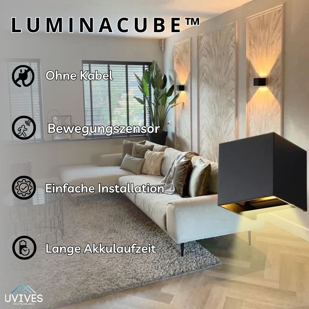 50% DISCOUNT | LuminaCube™ - The cordless and luxurious wall lamp!