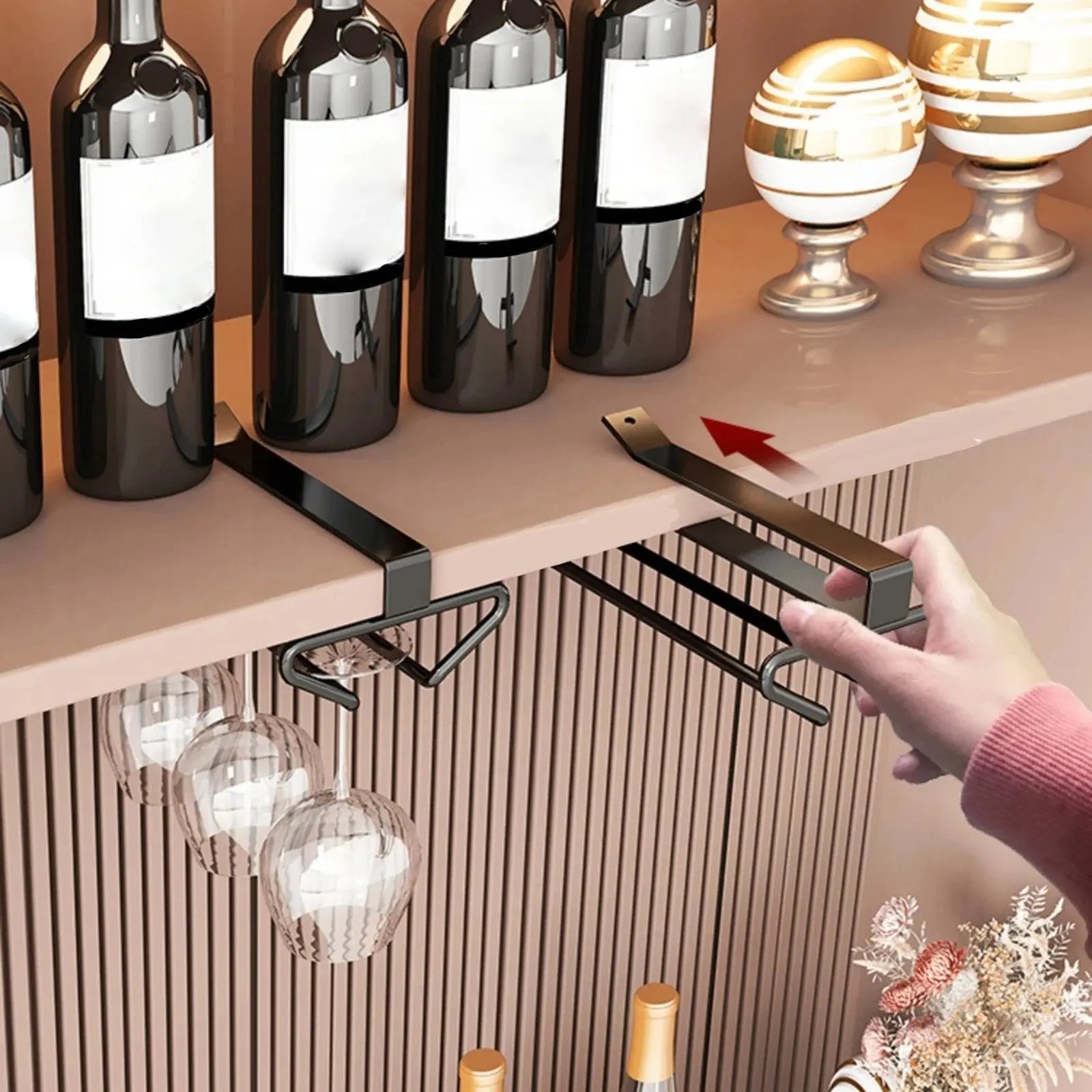 GlassShine – Elegantly Store Wine Glasses Floating!