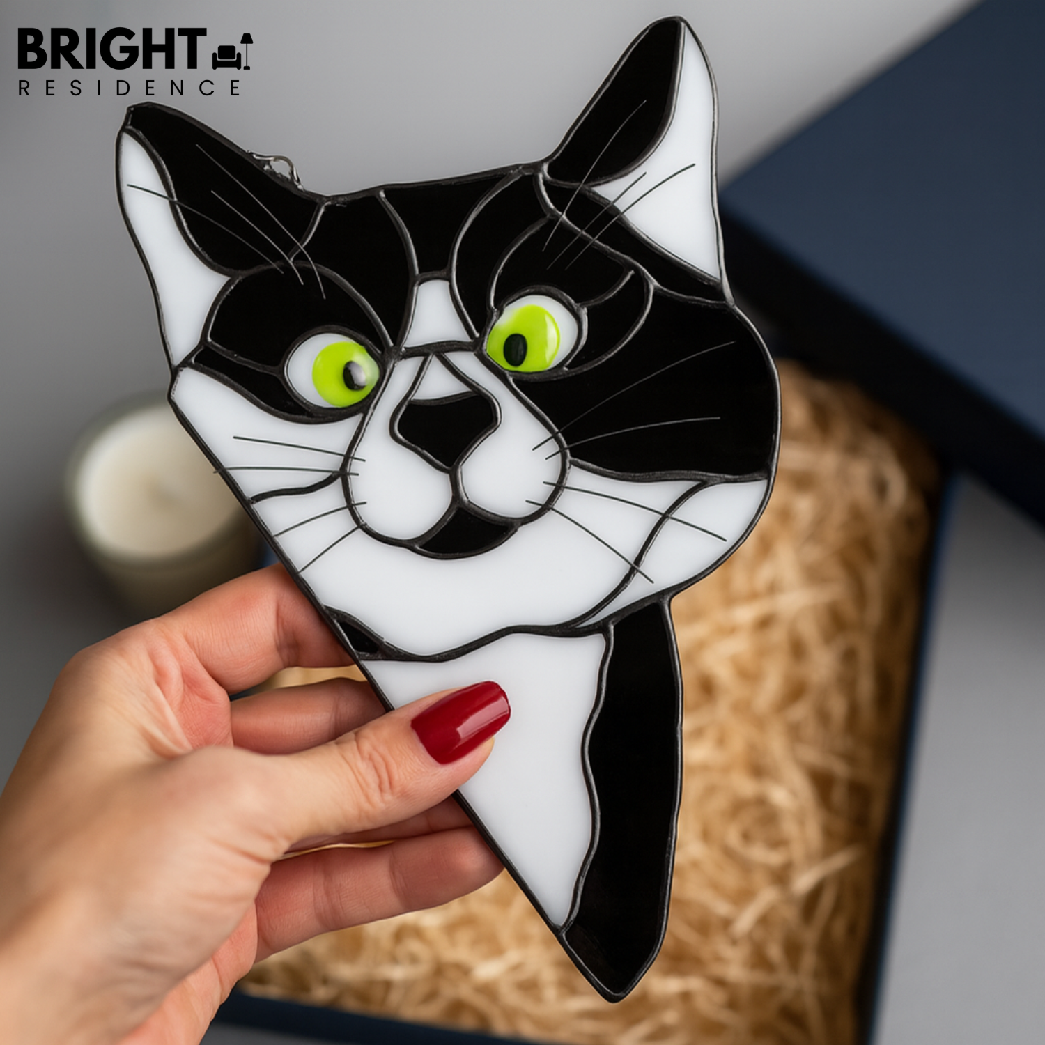 CatPeek – Handmade Cat Suncatcher for the Window