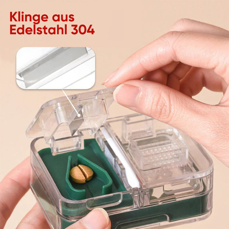 1+1 FREE | MediSnap – The Compact 2-in-1 Pill Box with Cutter for On-the-Go Convenience