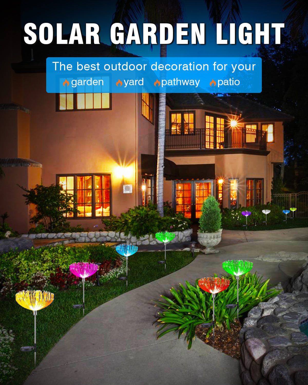 LumiPetal - Colorful solar flowers for your garden