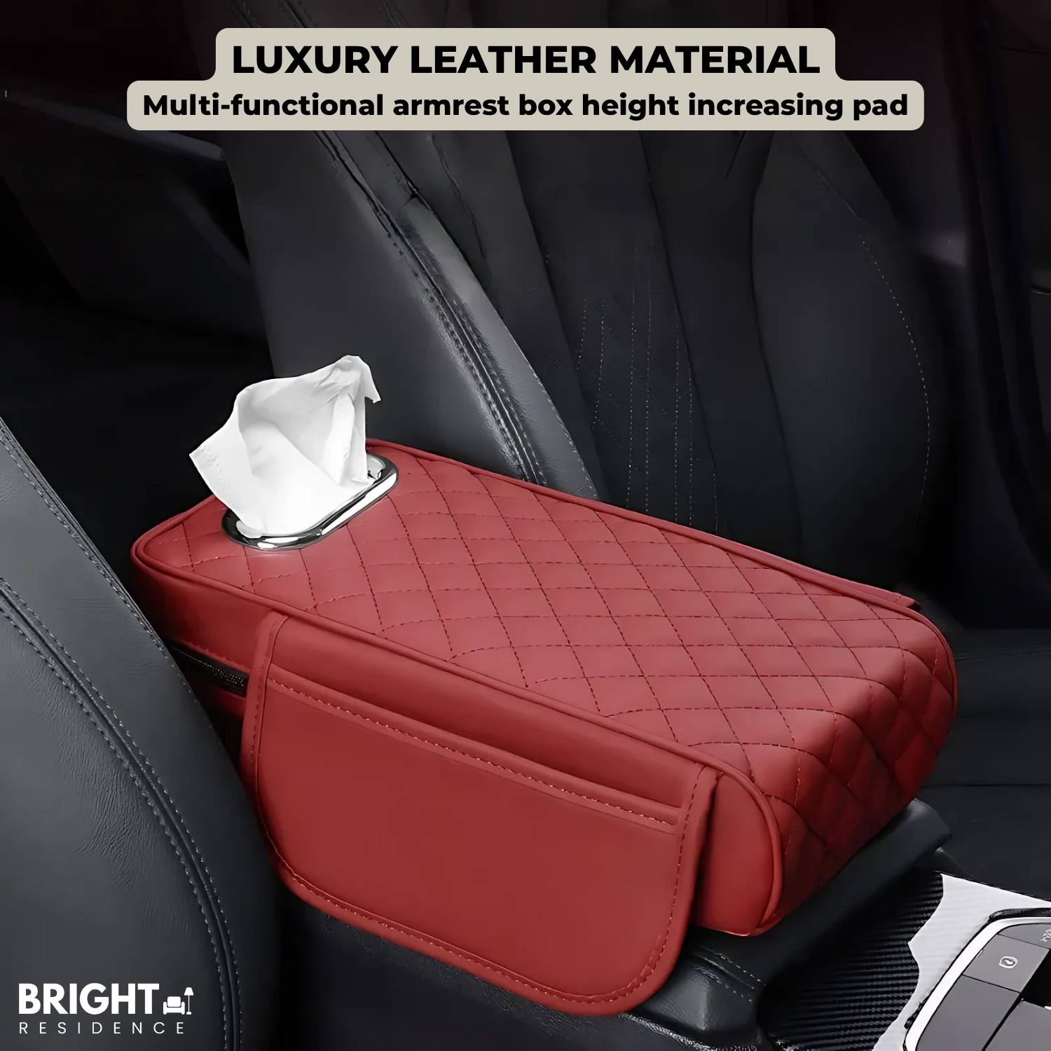 ArmNest™ - Car armrest box with tissue holder