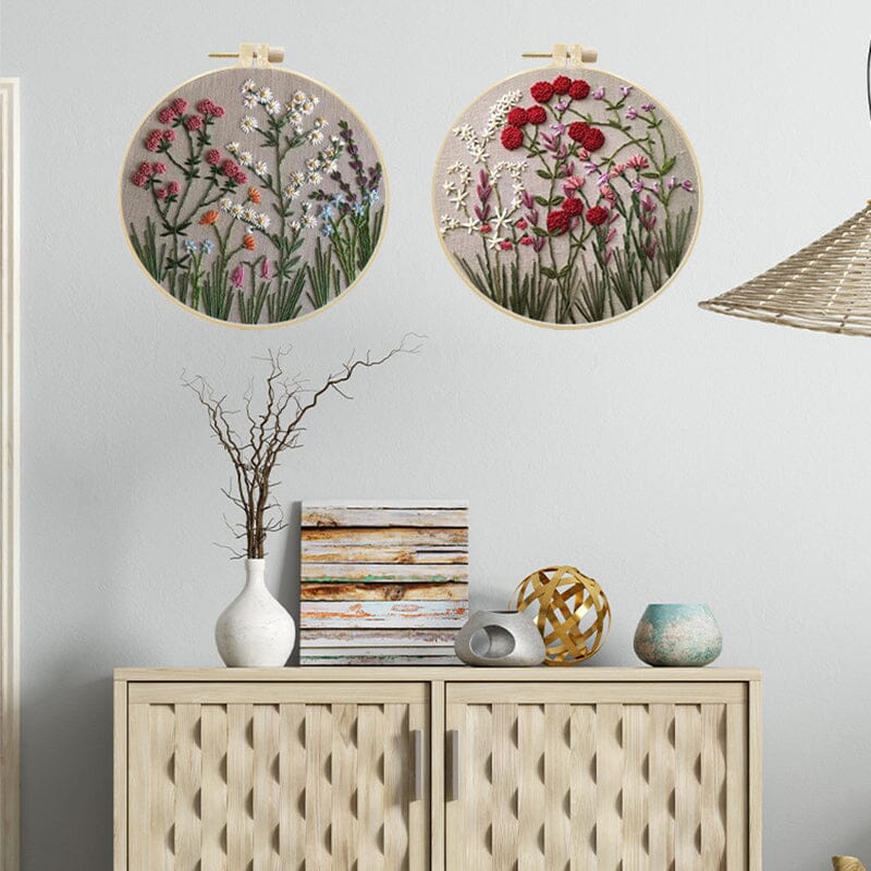 1+1 FREE | ThreadBloom – Beautiful Floral Embroidery Kit for Beginners